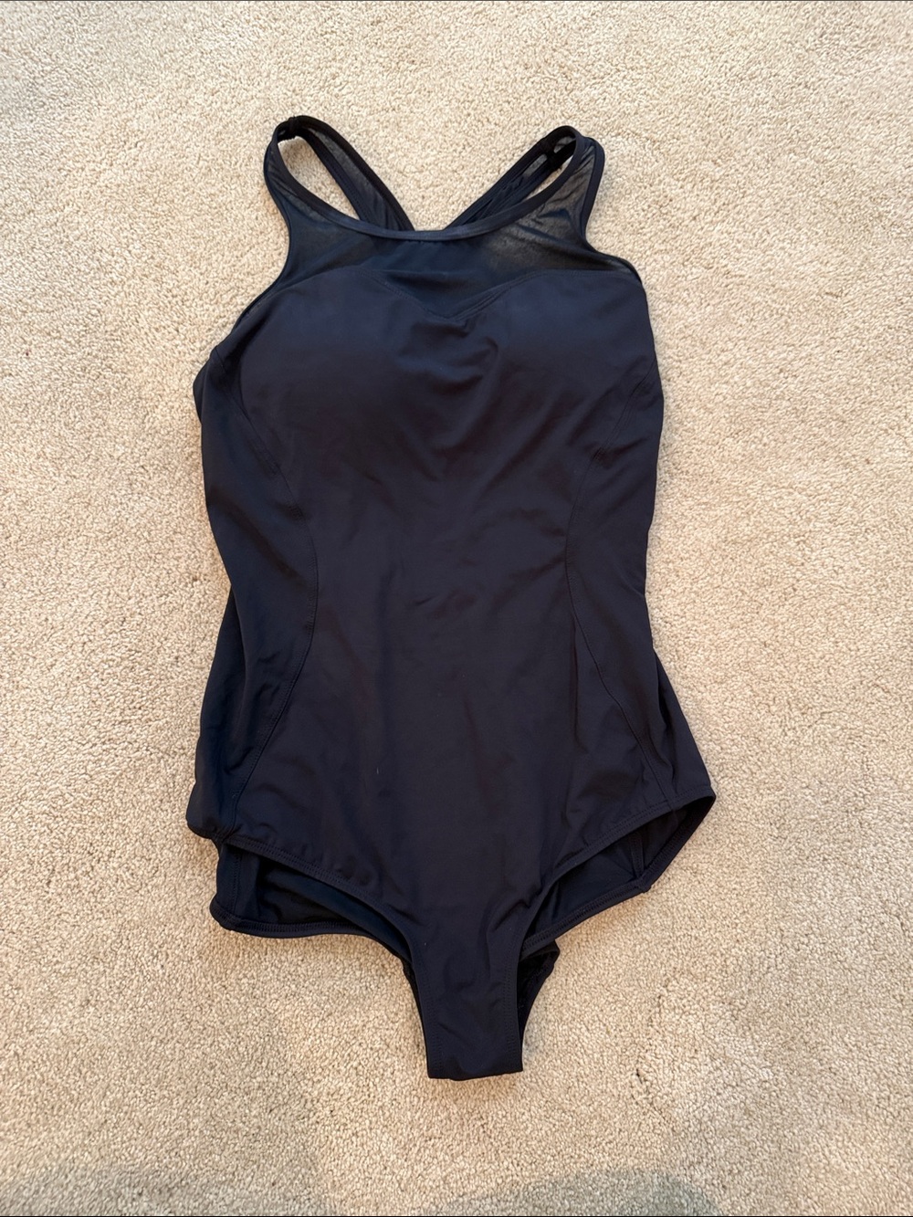 CALIA by Carrie Underwood Women's Black One-Piece Swimsuit size 8